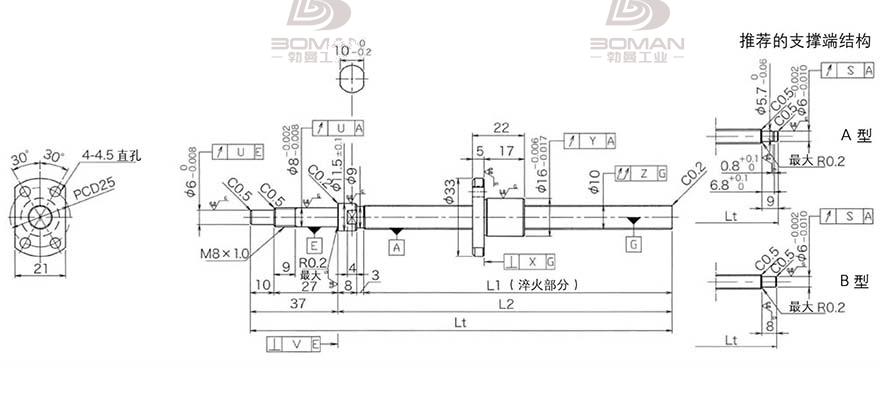 KURODA DP1002JS-HDNR-0320B-C3S 黑田15 和10丝杆价格