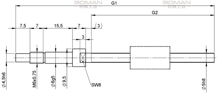 STEINMEYER施坦梅尔 1214/0,5.5.65.105 施坦梅尔滚珠丝杆结构图